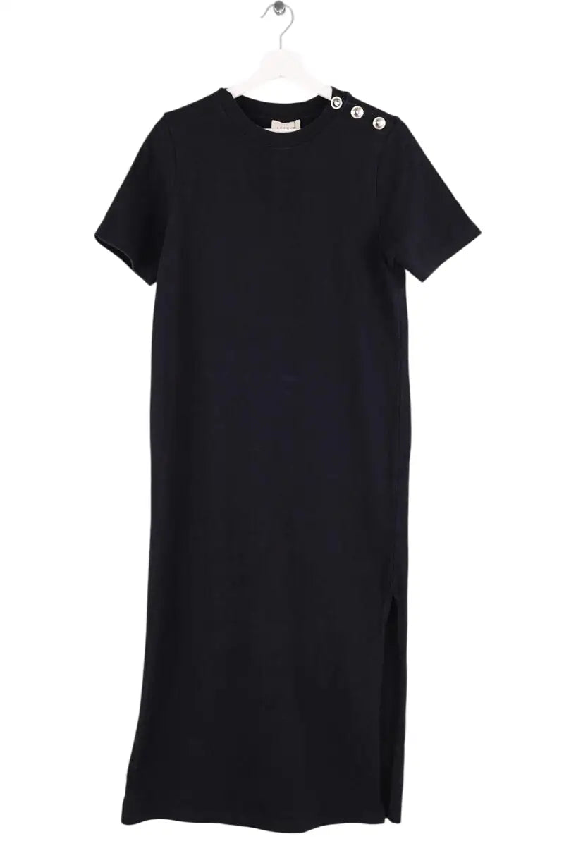 Robe Sézane Noir en Coton, taille M - Seconde Main