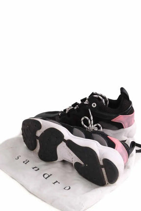 Baskets basses Sandro Noir en Tissu