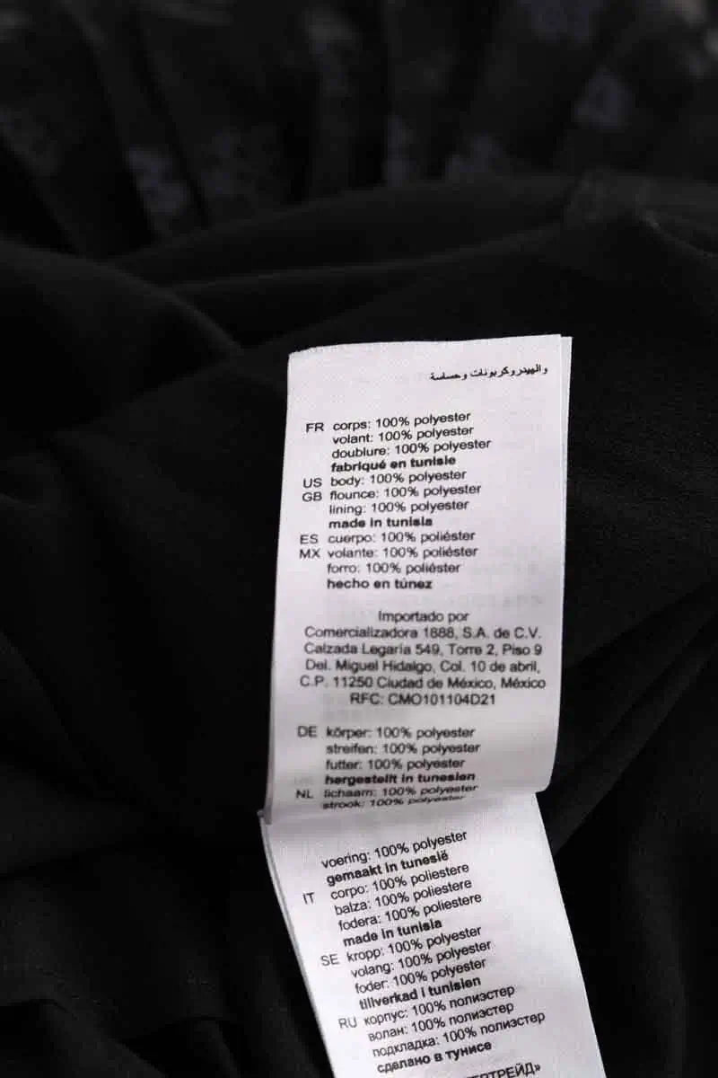 Robe Sandro Noir en Synthétique