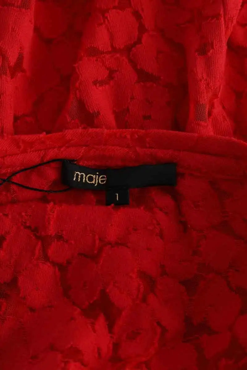 T-shirt Maje Rouge en Coton