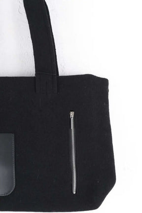 Cabas Laulhère Noa Noir en Laine