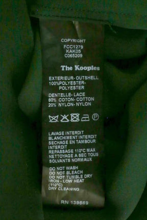Chemise The Kooples Vert en Synthétique