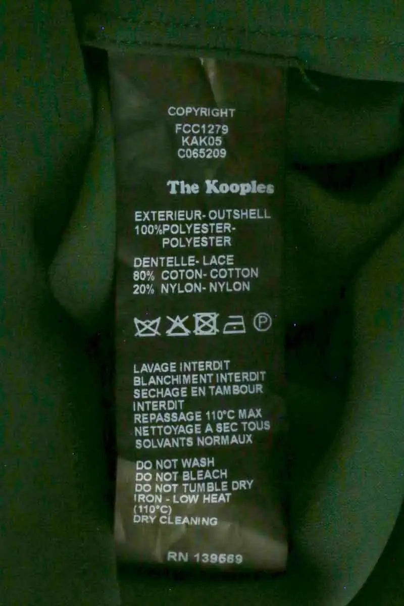 Chemise The Kooples Vert en Synthétique