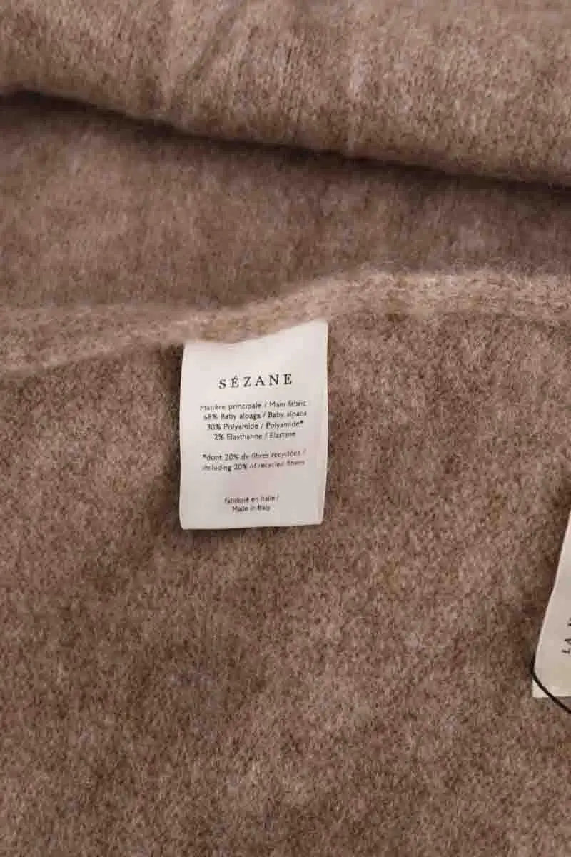 Écharpe Sézane Beige en Laine