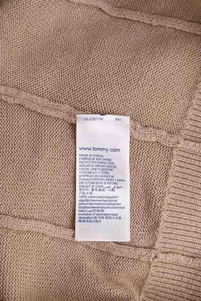 Pull Tommy Hilfiger Camel en Laine