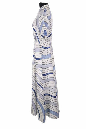 Robe Sandro Bleu en Soie