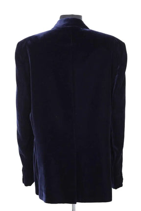Costume Saint Laurent Marine en Velours