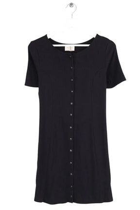 Robe Sézane Noir en Coton, taille M - Seconde Main