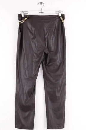 Pantalon droit Liu Jo Marron en Synthétique