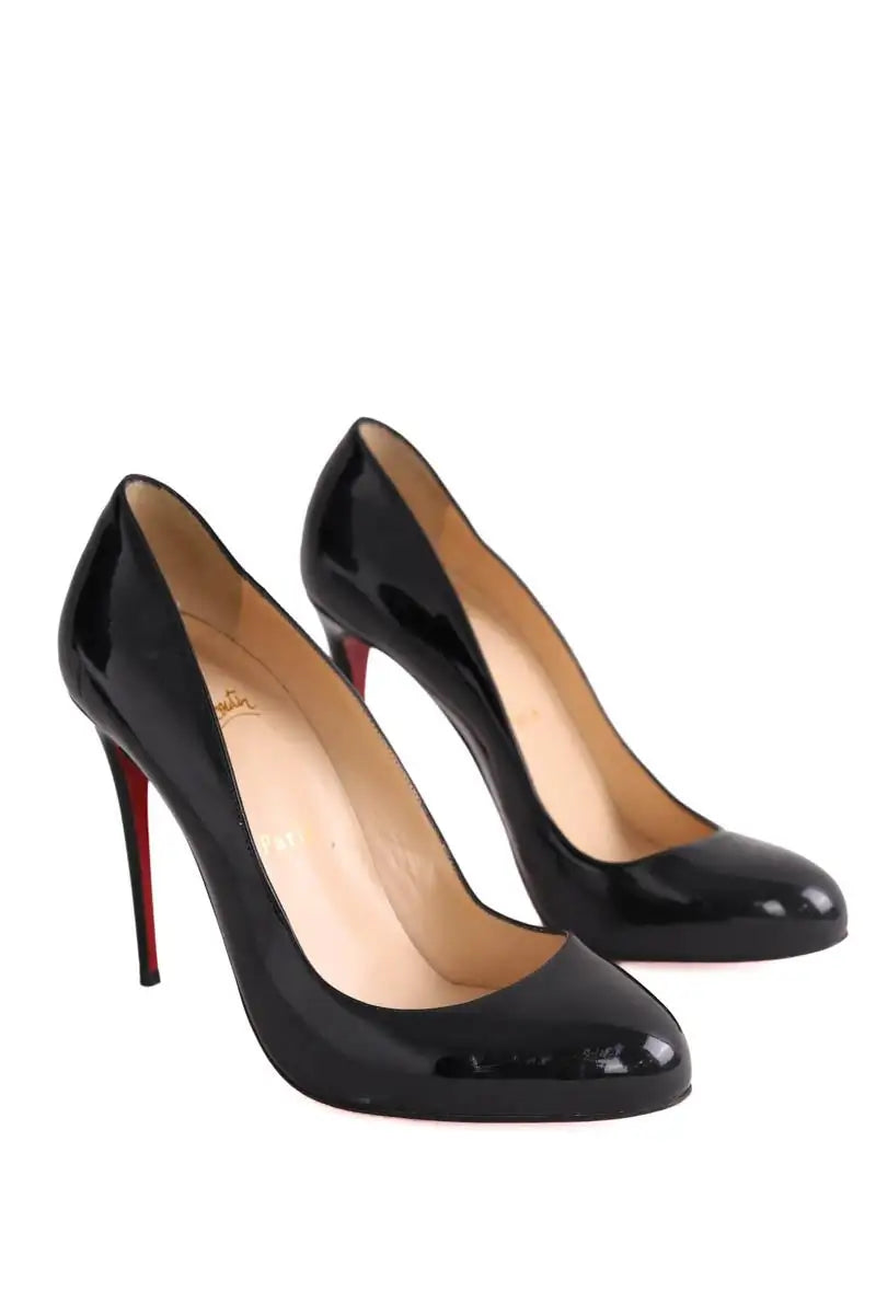 Talons Christian Louboutin Noir en Cuir verni
