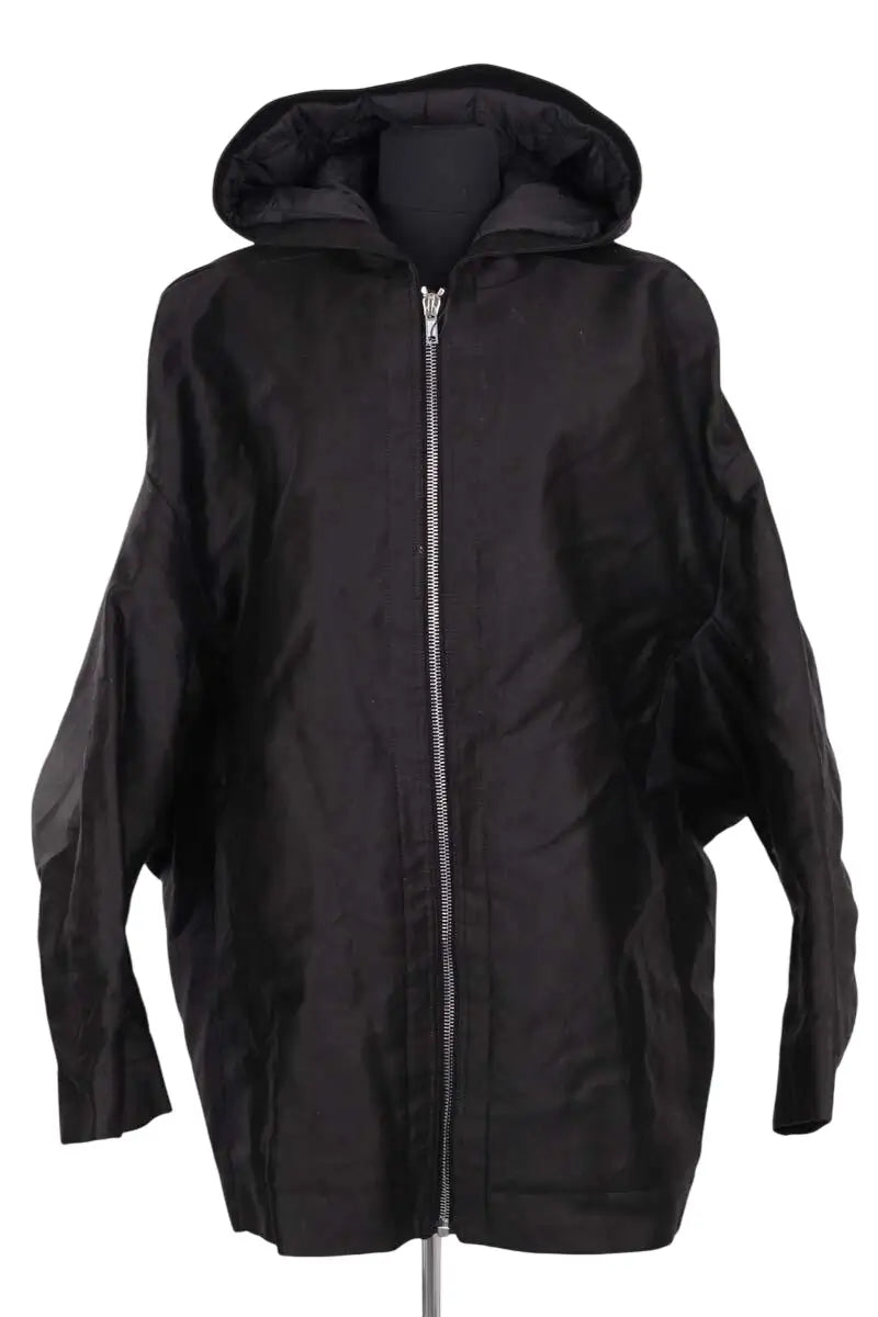 Manteau Rick Owens Noir en Synthétique, taille XL - Seconde Main