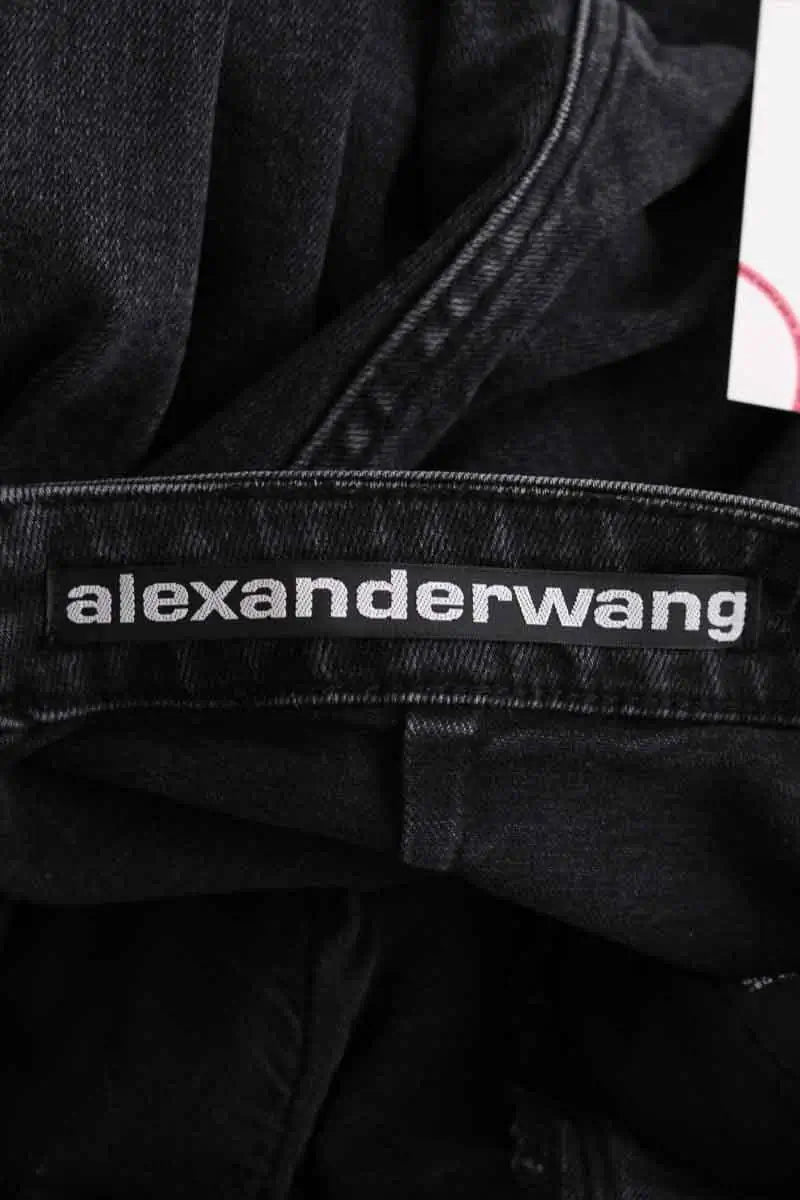 Jean slim Alexander Wang Noir en Coton