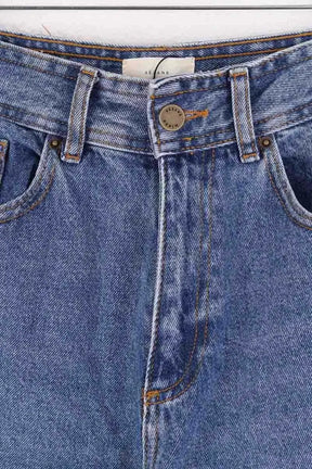 Jean large Sézane Bleu en Coton