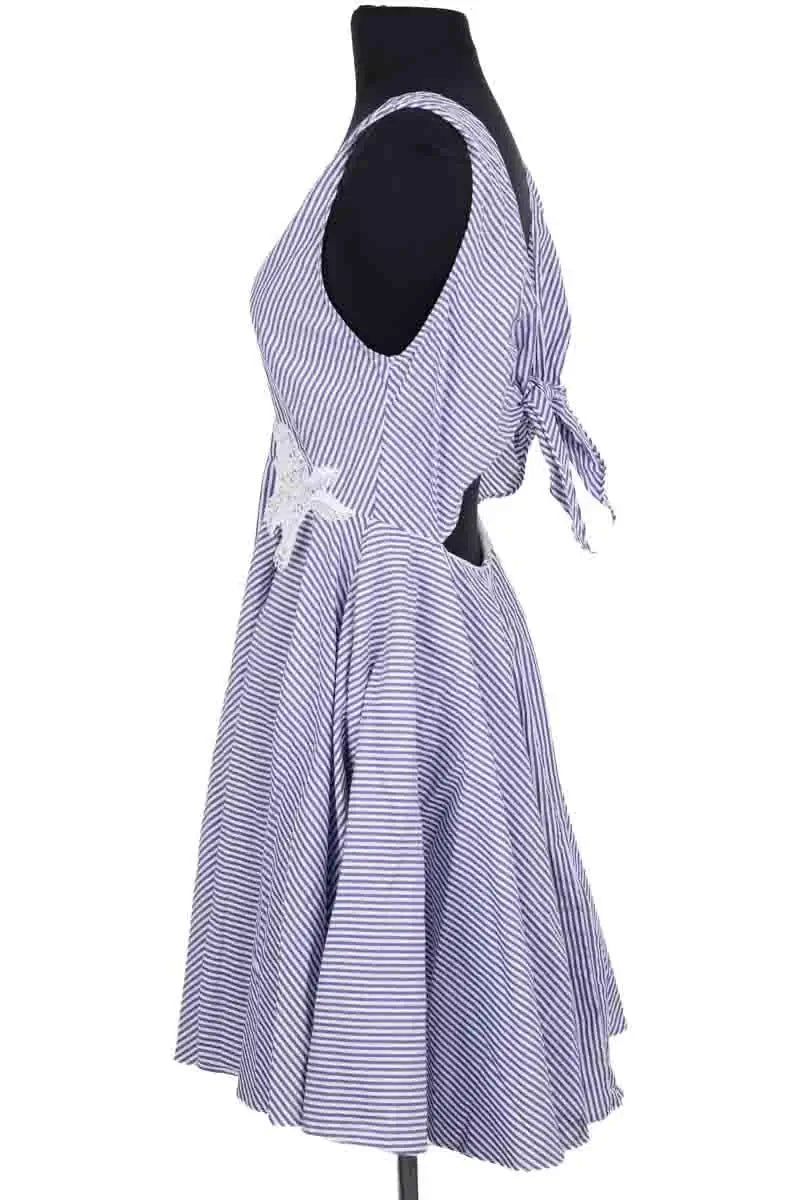 Robe Sandro Bleu en Coton
