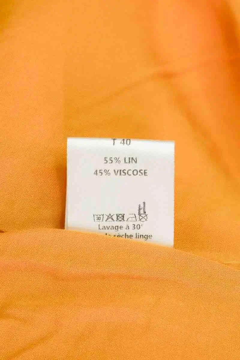 Blazer Saaj Jaune en Lin