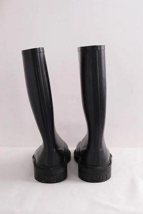 Bottes Chanel Noir en Caoutchouc
