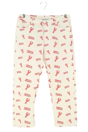 Jean droit Modetrotter Blanc en Coton, taille L - Seconde Main