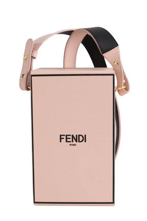 Sac à bandoulière Fendi VERTICAL BOX  Rose en Cuir - Seconde Main