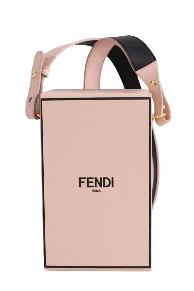Sac à bandoulière Fendi VERTICAL BOX  Rose en Cuir - Seconde Main