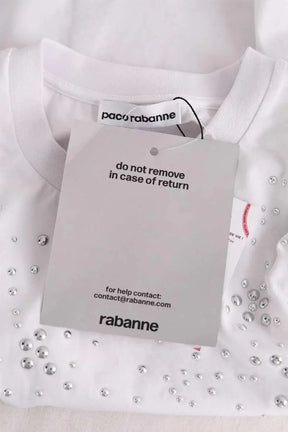 T-shirt Paco Rabanne Blanc en Coton