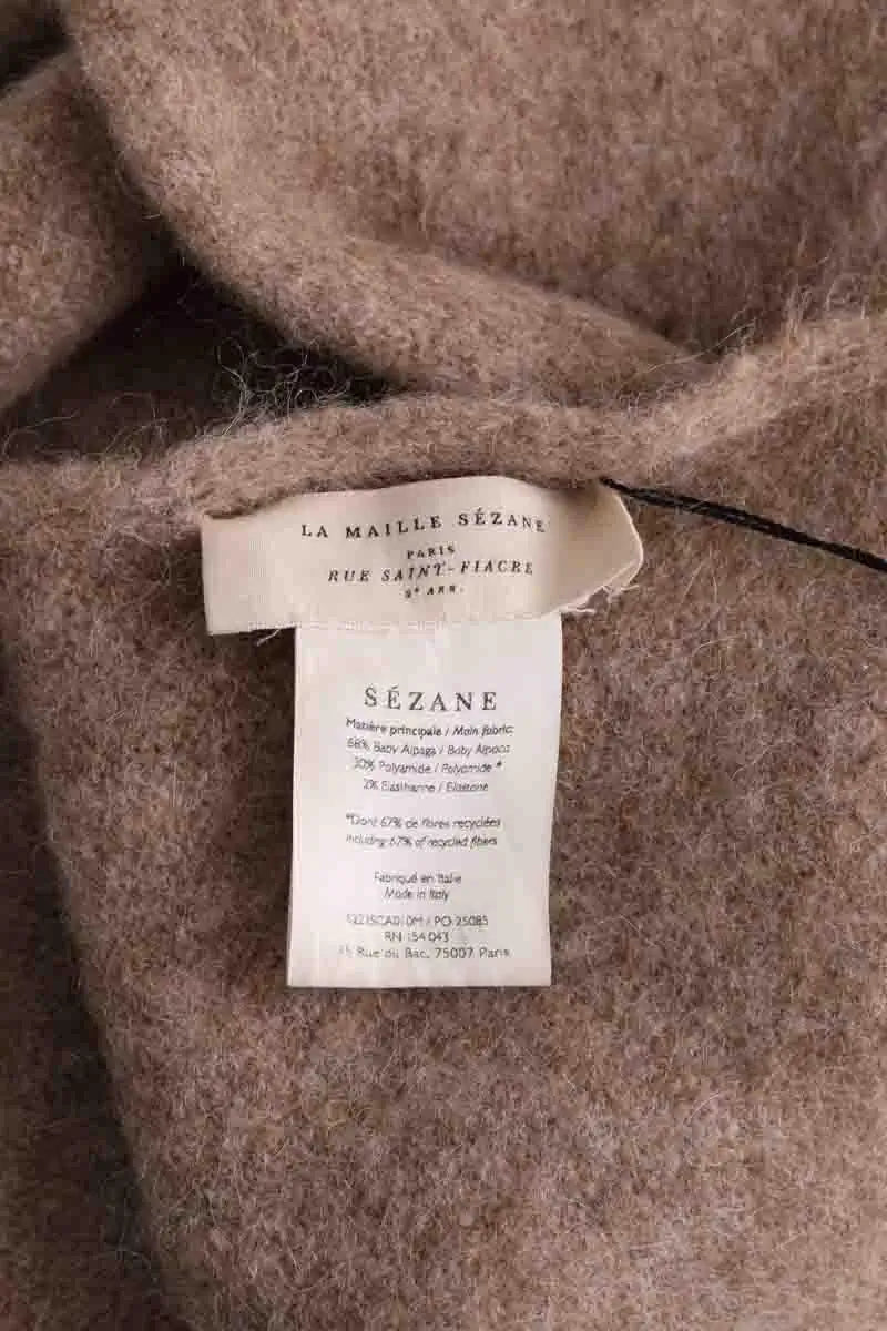 Écharpe Sézane Marron en Laine