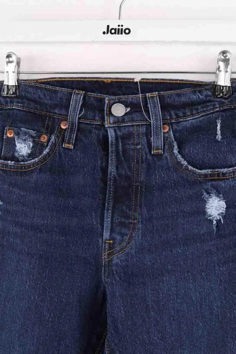 Jean droit Levi's 501 Bleu en Coton