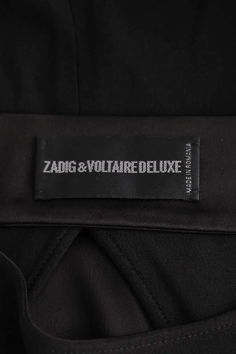 Robe Zadig & Voltaire Raff deluxe Noir en Synthétique
