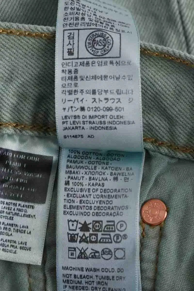 Bermuda Levi's Turquoise en Coton