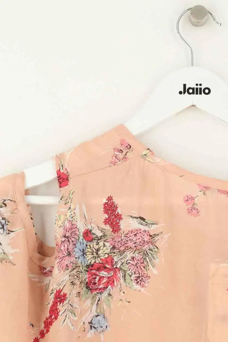 Blouse Maje Beige en Synthétique