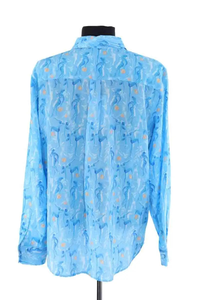 Chemise Soi Bleu en Soie