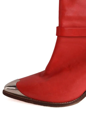 Boots Isabel Marant Rouge en Cuir