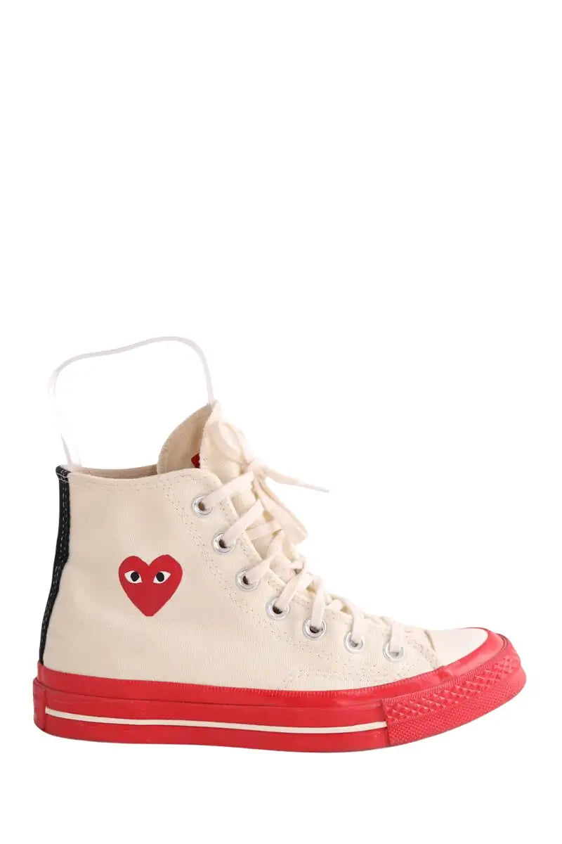 Baskets Comme Des Garçons Beige en Tissu, taille 36 - Seconde Main