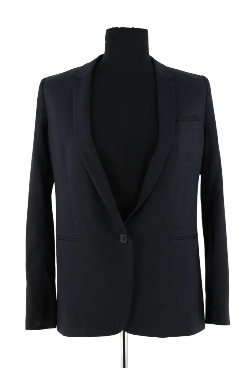 Blazer The Kooples Marine en Laine, taille S - Seconde Main