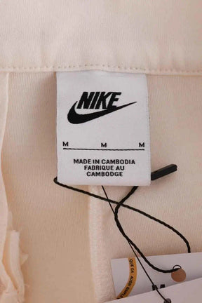 Pantalon Carot Nike Ecru en Synthétique