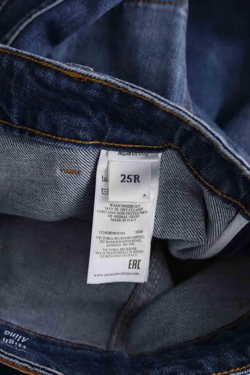 Jean bootcut Victoria Beckham Bleu en Coton