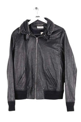 Blouson Saint Laurent Noir en Cuir, taille L - Seconde Main