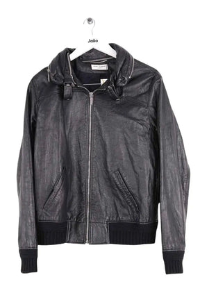 Blouson Saint Laurent Noir en Cuir, taille L - Seconde Main