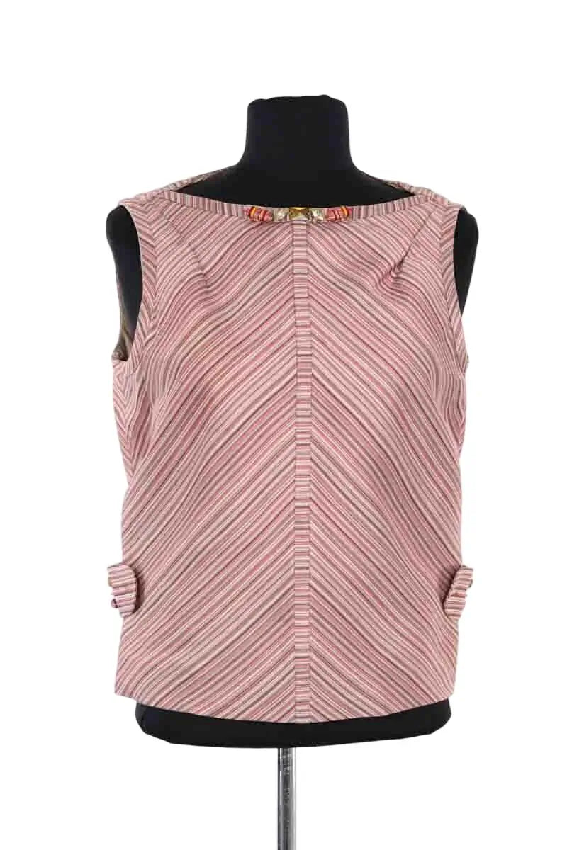 Top sans manche Louis Vuitton Rose en Coton, taille L - Seconde Main