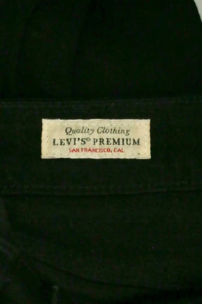 Jean slim Levi's 721 Noir en Coton - élasthanne