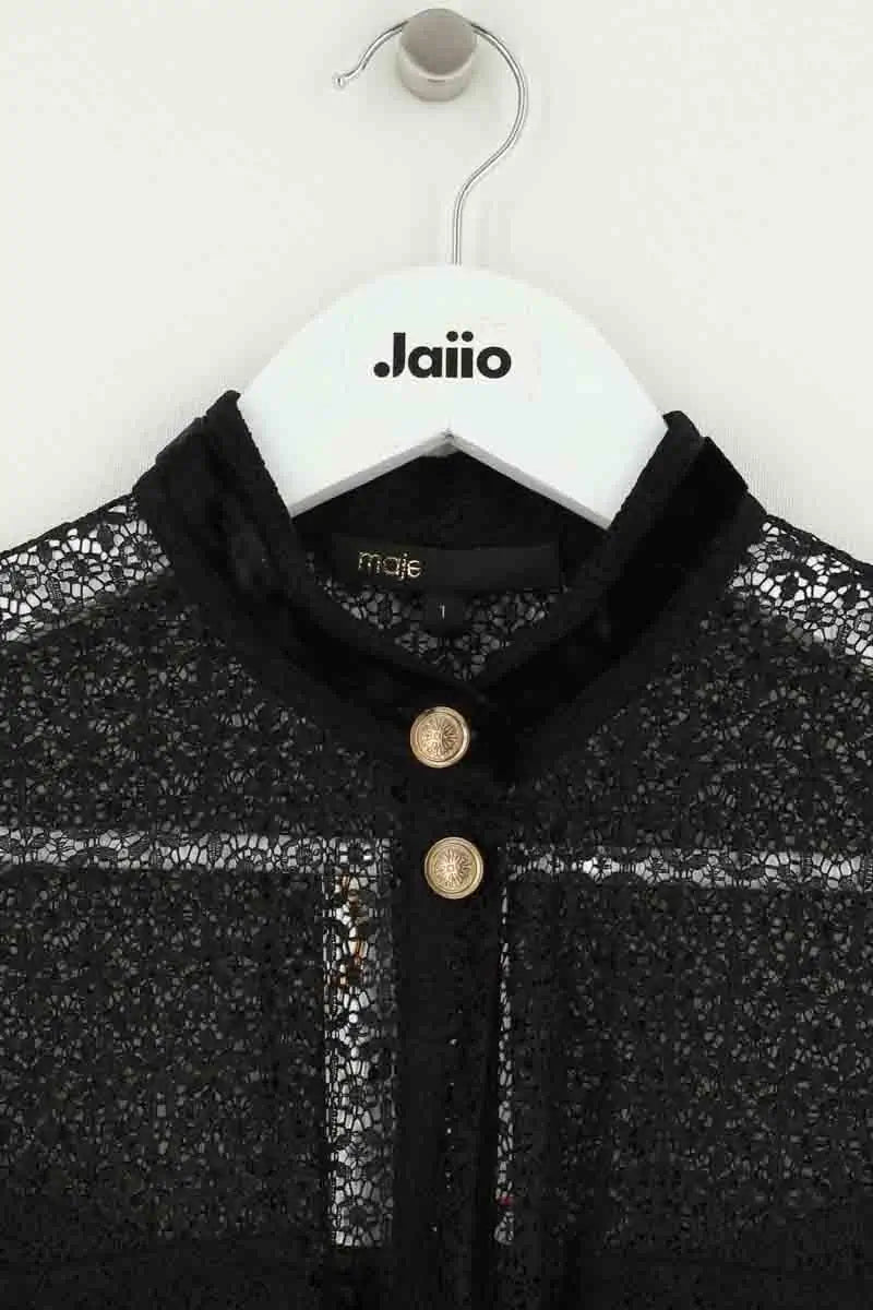 Robe Maje Noir en Synthétique