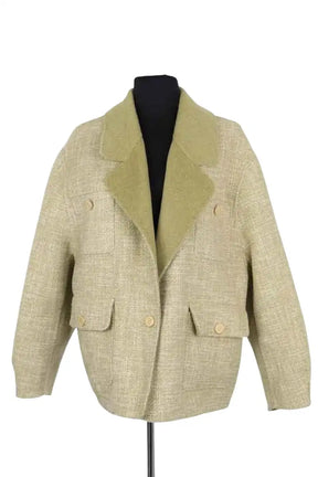 Veste Sandro Vert en Laine, taille L - Seconde Main