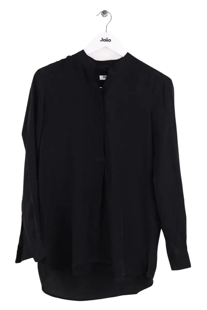 Chemise Max & Moi Noir en Soie, taille XS - Seconde Main