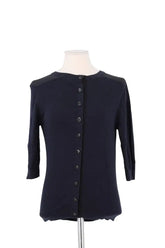 Cardigan The Kooples Marine en Coton, taille XS - Seconde Main