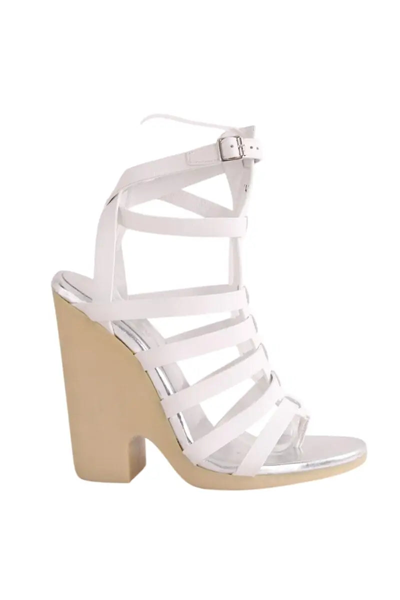 Talons Hogan Blanc en Polyester, taille 40 - Seconde Main