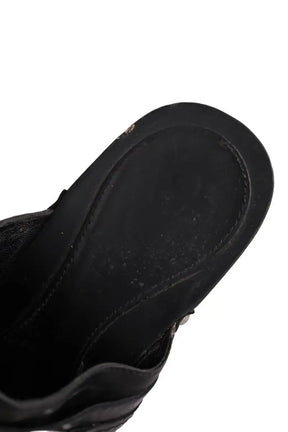 Talons Dior Noir en Cuir
