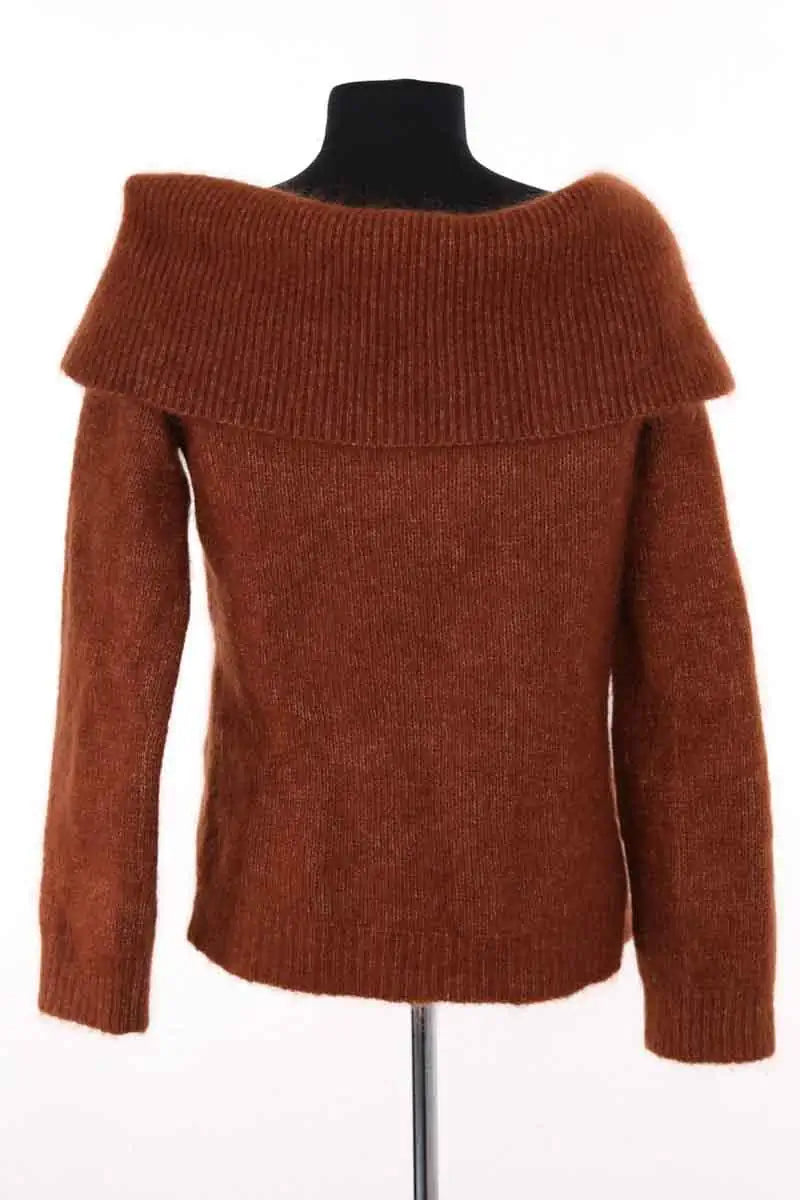 Pull Sézane Marron en Laine