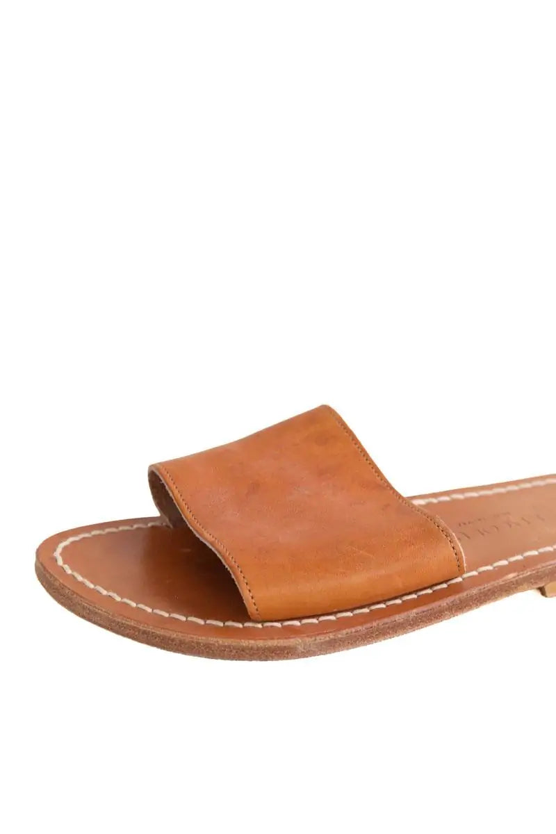 Espadrilles K.Jacques Camel en Cuir