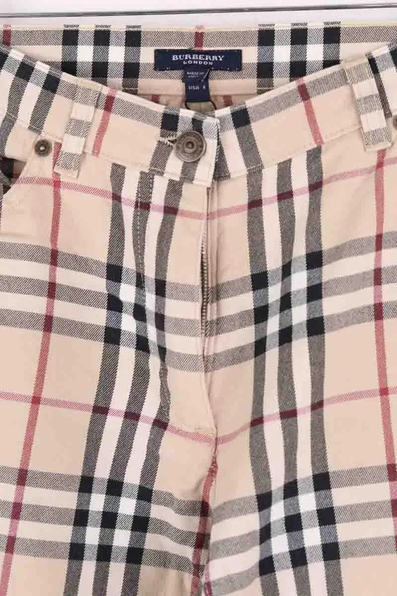 Pantalon Burberry Beige en Coton