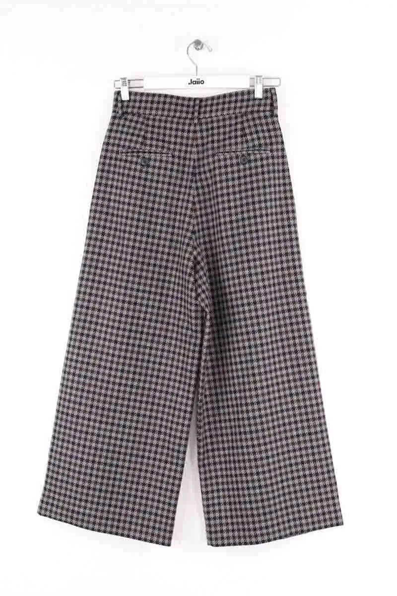 Pantalon large Max Mara Gris en Laine