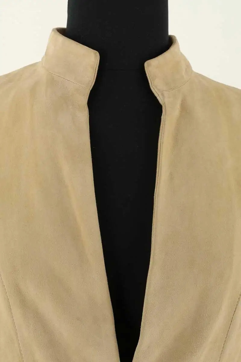 Veste Max Mara Beige en Cuir